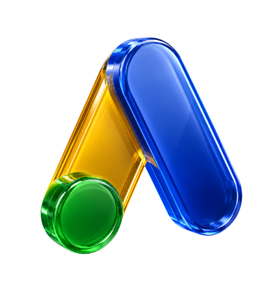 3D Google Ads logo icon