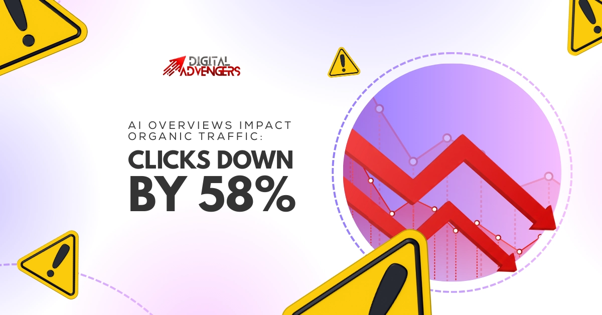 AI Overviews Impact Organic Traffic: Clicks Down by 58%